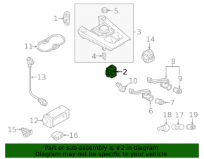 Кнопка паркинга Audi A3 8V 15-16 черная