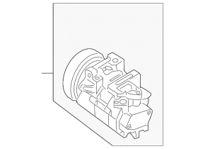 Компрессор кондиционера Nissan Maxima 09-14 3.5