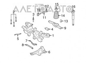 Стойка амортизатора в сборе задняя левая Mazda CX-7 06-09