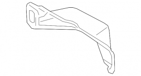 Поддон решетки дворников Porsche Cayenne 19-26 нижний