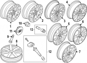 Диск колесный R19x7J ET50 Ford Escape MK4 23-26