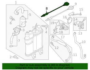 Лямбда-зонд первый VW Passat b8 16-19 USA 1.8T