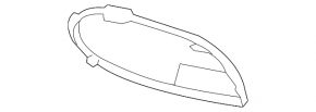 Накладка решетки переднего бампера левая Mercedes S-class W222 14-17