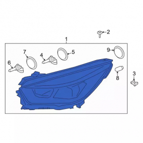 Фара передня права Ford Escape MK4 20-22 галоген