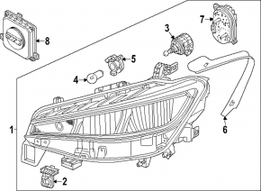 Фара передняя правая в сборе Volkswagen ID.4 23-26 LED