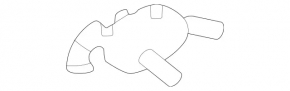 Кронштейн выпускной трассы передний Mercedes W167 GLE 350 450 20-26