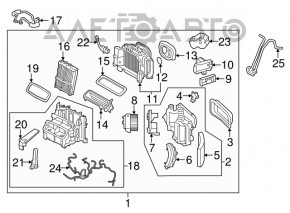 Радіатор обігрівача печі Volvo S60 19-25