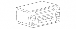 Магнітофон радіо Toyota Highlander 01-07 JBL
