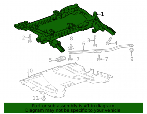 Подрамник передний Cadillac ATS 15- рест rwd