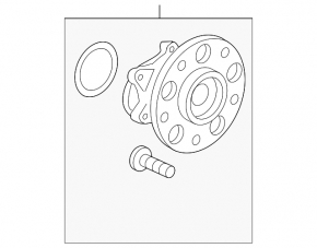 Ступиця ззаду ліва Honda Civic 11-15 Rear disc brakes