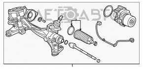 Рейка рулевая Honda CRV 17-20 1.5 FWD ЭУР