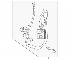 Трубка кондиционера конденсер-компрессор Ford Fusion mk5 13-20 hybrid, plug-in