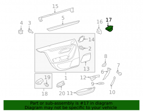 Кнопка центрального замка двери передняя правая VW Tiguan 09-18