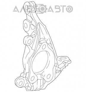 Цапфа передняя левая Toyota Sienna 21-26