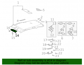 Козырек левый Lexus RX300 RX330 RX350 RX400h 04-09