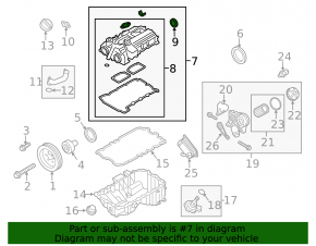 Крышка клапаная BMW 3 F30 12-18 2.0Т