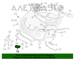 Обрамление птф левое решетка Mercedes W164 ML