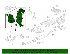 Коллектор выпускной с катализатором Honda Civic X FC 19-21 2.0 с защитой
