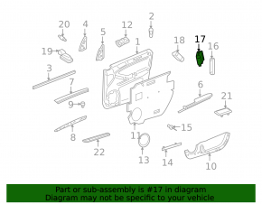 Кнопка открытия двери багажника Mercedes W164 ML