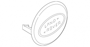 Центральний ковпачок на диск Land Rover Range Rover Velar 18-26 срібло