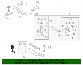 Дефлектор правый Lexus GS300 GS350 GS430 GS450h 06-11