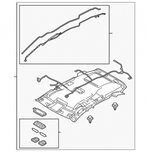 Обшивка потолка Mazda CX-5 20-21 Without sunroof, with hd radio, with visor lamp,