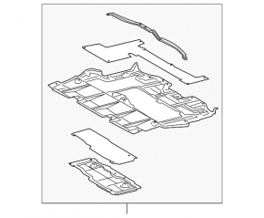 Захист двигуна Lexus GS300 GS350 GS430 GS450h 05-11 rwd