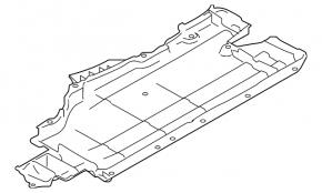 Защита днища правая Subaru XV Crosstrek 13-13