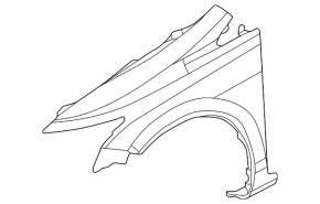 Крило переднє ліве Honda Civic 11-15