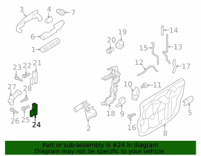 Петля двери нижняя передняя левая Ford Flex 09-19