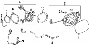Крышка зарядного порта Mazda CX-90 24-26 PHEV