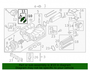 Фланец дроссельной заслонки Audi A6 C7 12-18 3.0T