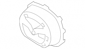 Основа емблеми решітки радіатора grill Mazda 3 17-18 BM під радар