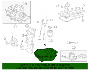 Поддон масляный Lexus Hs250h 10-12 2.4