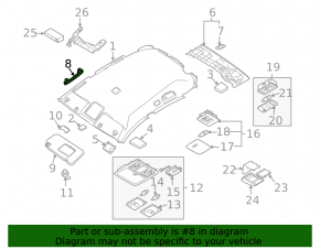 Ручка потолка правая Infiniti FX35 FX45 03-08