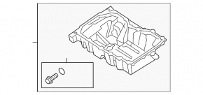 Піддон масляний Ford Edge 15-18 2.0T