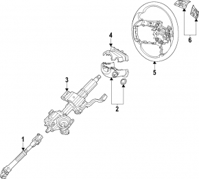 Кнопки управления на руле правые Hyundai Elantra 21-23 Sport