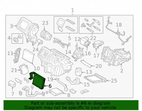 Радиатор отопителя печки Land Rover Range Rover Evoque 12-18