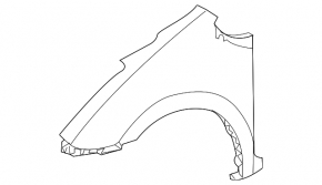Крило переднє ліве Toyota Prius 20 04-06