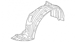 Підкрилок передній правий Mazda 3 14-18 BM