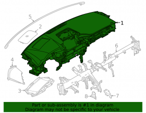 Торпедо передняя панель с AIRBAG Mazda CX-90 24-26 черная