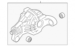 Задний дифференциал редуктор Porsche Cayenne 958 11-17 Hybrid
