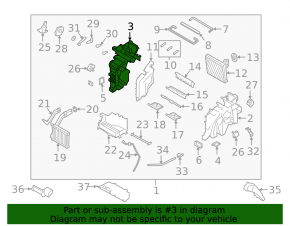 Корпус печки голый Hyundai Santa FE 19-20