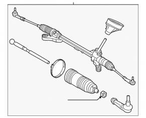 Рейка рулевая Ford Fiesta 11-19