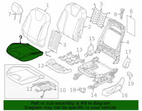 Пассажирское сидение Ford Focus mk3 11-14 дорест, дорест, titanium