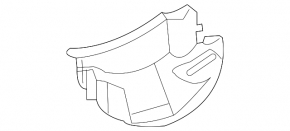 Защита задняя бампера левая Lexus RX300 RX330 RX350 04-08