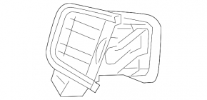 Дефлектор воздуховода торпеды левый Honda CRV 17-22 с хром молдингом