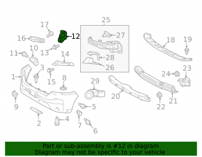 Кронштейн правой фары Toyota Land Cruiser 16-21 рест