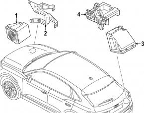 Кронштейн заднього попереджувального сигналу Volkswagen ID.4 21-26