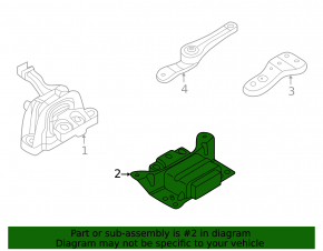 Подушка двигателя левая VW Jetta 19-26 2.0T АКПП